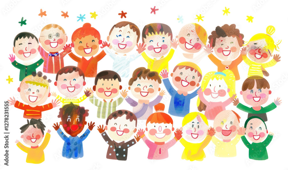 PNG Group of diverse people illustration smiling person. PNG Group of diverse people illustration smiling person.