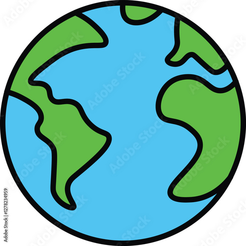 World business icon, colorful, International organization, financial transactions, world map icons. Delivery service, global outsource