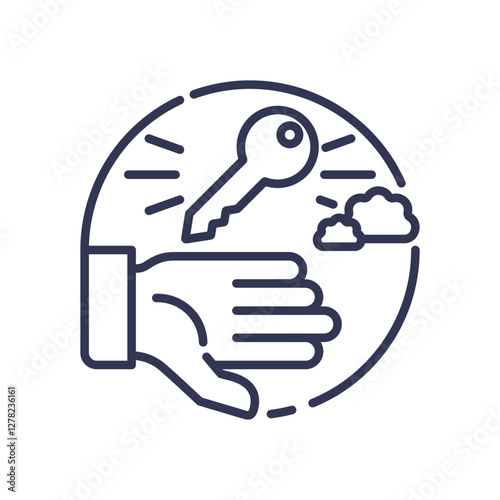 Hand holding a key symbolizing access and opportunity.