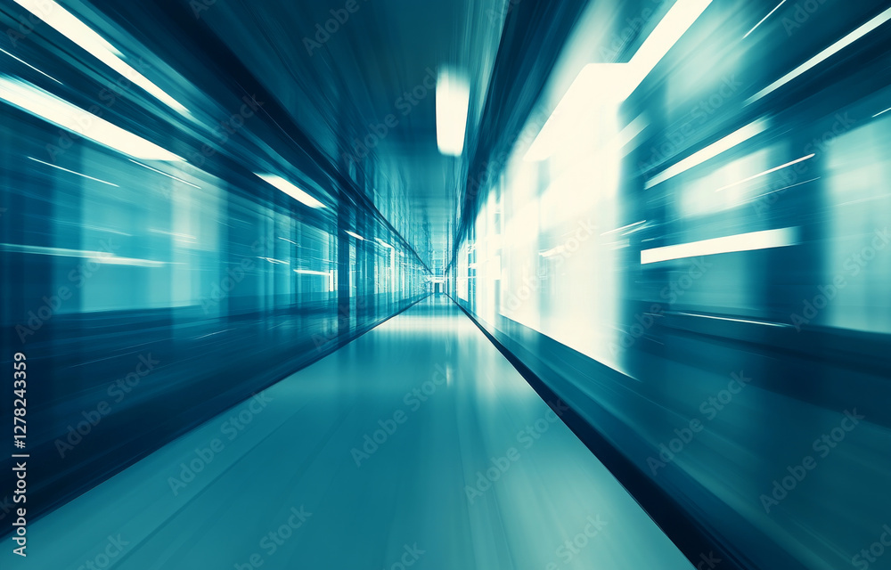 Abstract blurred background of hospital corridor with motion Abstract blurred background of hospital corridor with motion