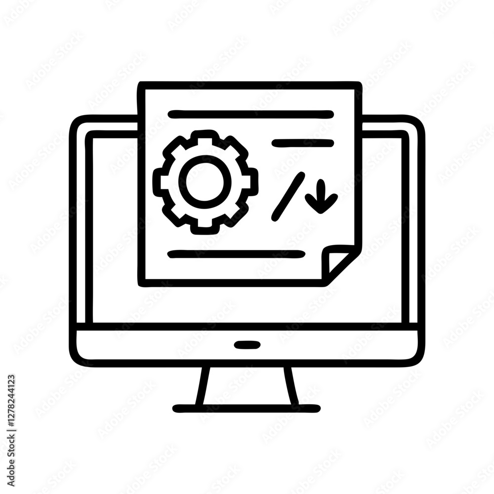 design software icon, design software line art - simple line art of design software, perfect for design software logos and icons design software icon, design software line art - simple line art of design software, perfect for design software logos and icons