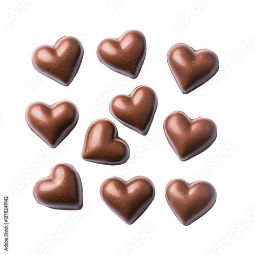 Chocolate candies on transparent background PNG
