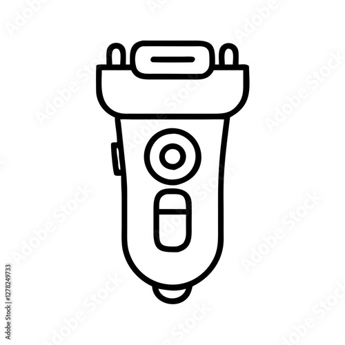 electric shaver icon, electric shaver line art - simple line art of electric shaver, perfect for electric shaver logos and icons