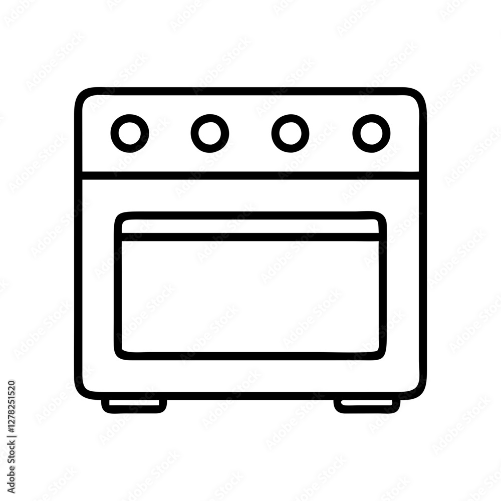 oven icon, oven line art - simple line art of oven, perfect for oven logos and icons oven icon, oven line art - simple line art of oven, perfect for oven logos and icons