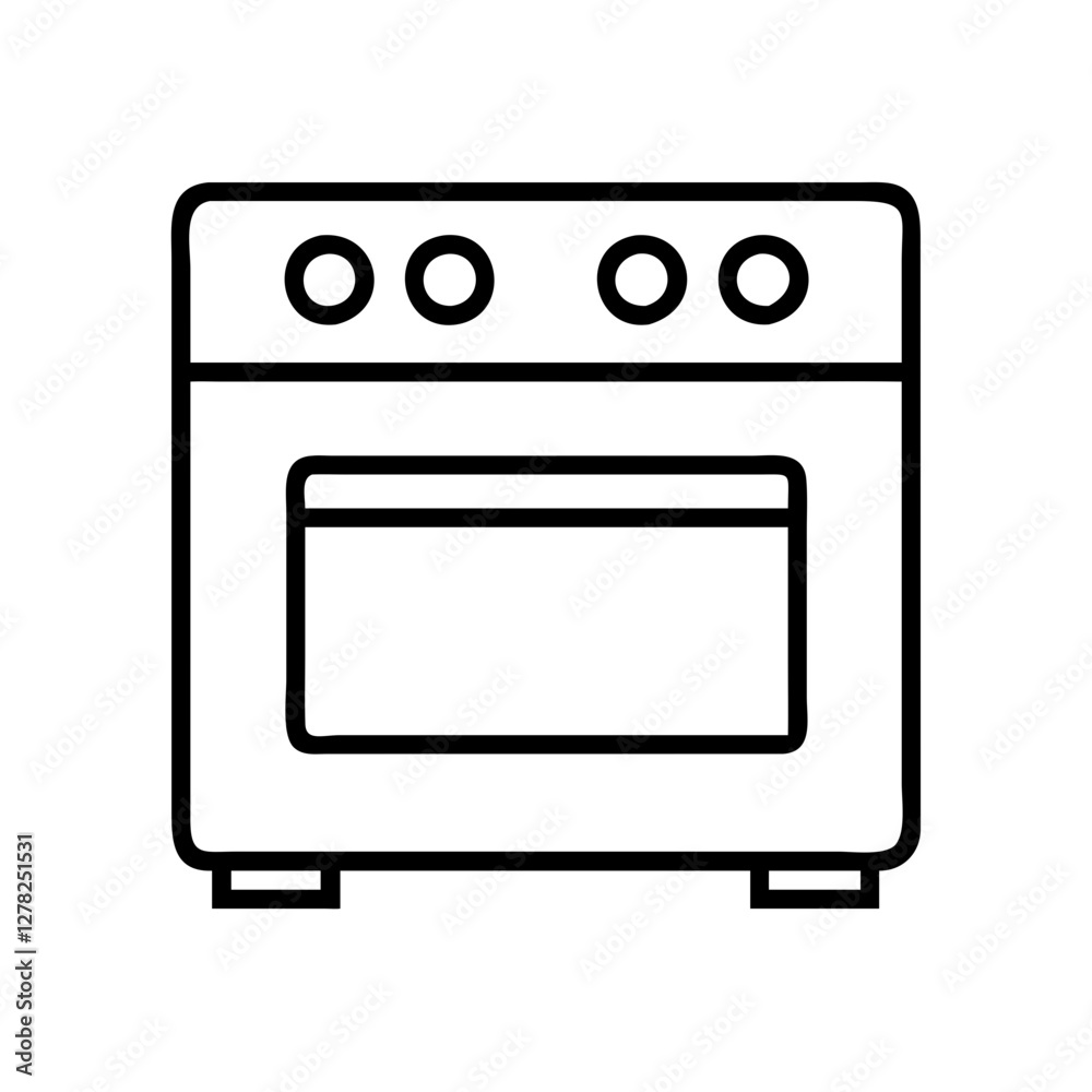 oven icon, oven line art - simple line art of oven, perfect for oven logos and icons oven icon, oven line art - simple line art of oven, perfect for oven logos and icons