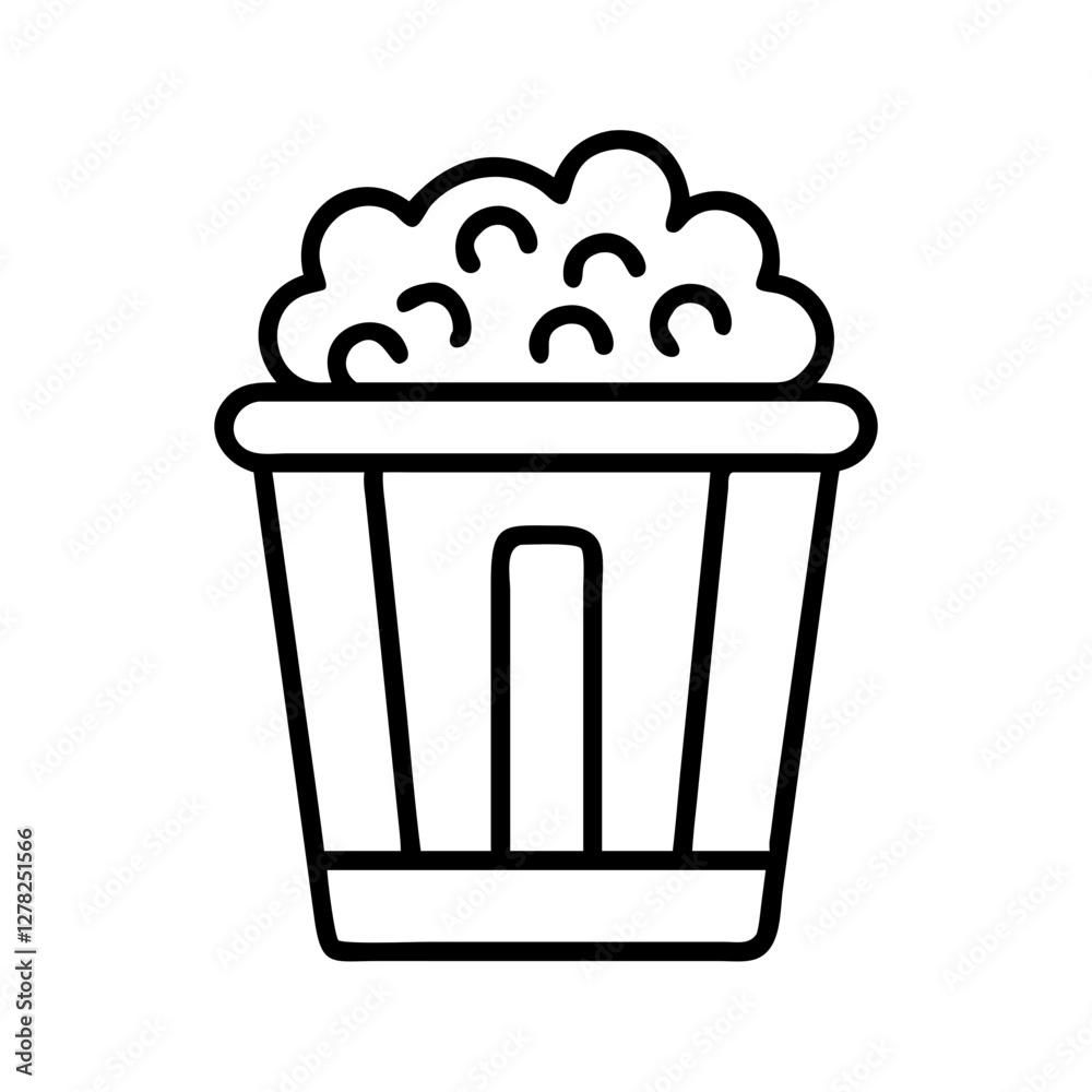 popcorn maker icon, popcorn maker line art - simple line art of popcorn maker, perfect for popcorn maker logos and icons popcorn maker icon, popcorn maker line art - simple line art of popcorn maker, perfect for popcorn maker logos and icons