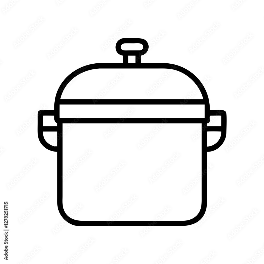 pressure cooker icon, pressure cooker line art - simple line art of pressure cooker, perfect for pressure cooker logos and icons pressure cooker icon, pressure cooker line art - simple line art of pressure cooker, perfect for pressure cooker logos and icons