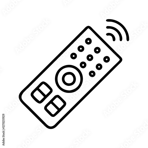 remote control icon, remote control line art - simple line art of remote control, perfect for remote control logos and icons