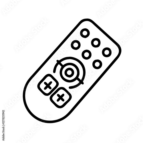 remote control icon, remote control line art - simple line art of remote control, perfect for remote control logos and icons