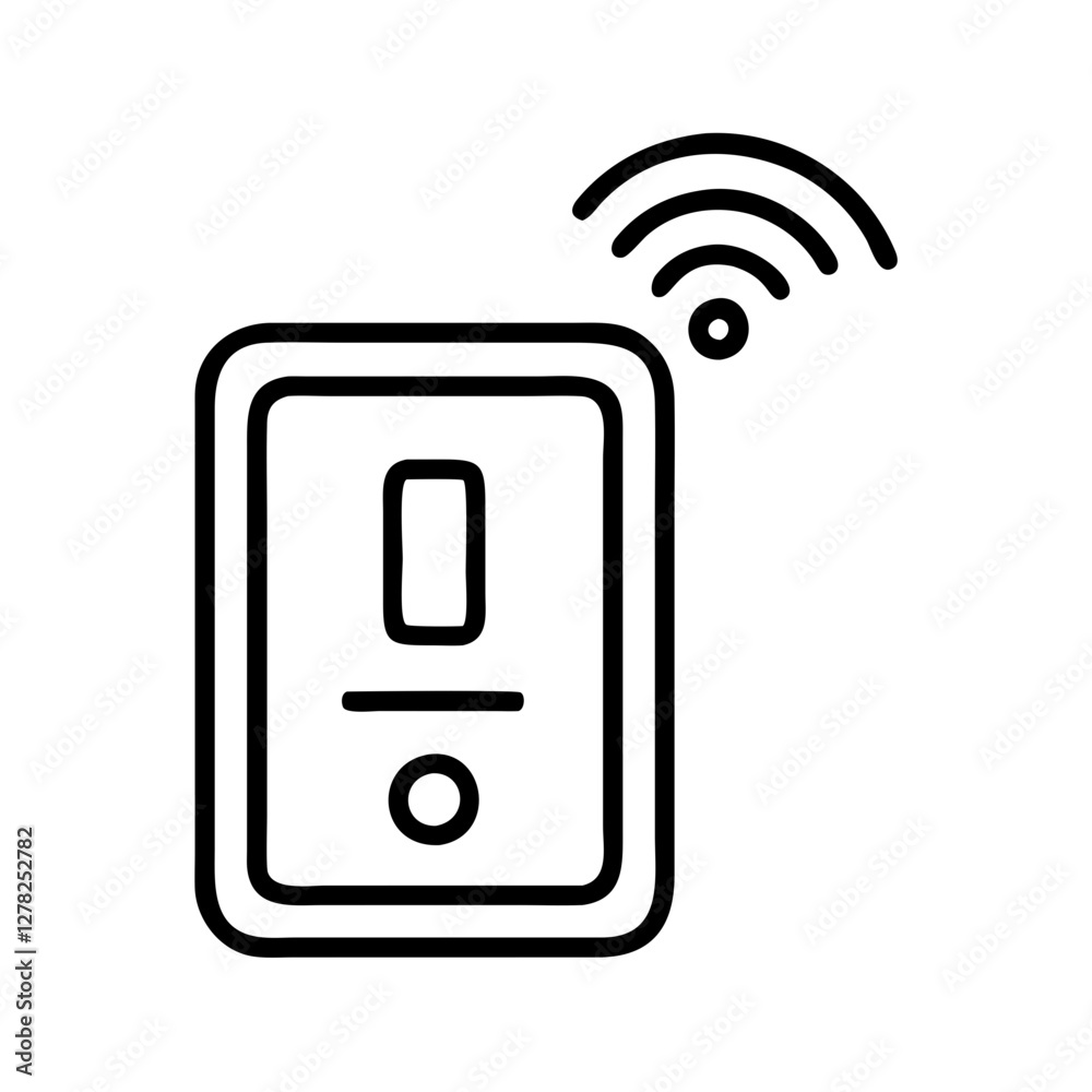smart switch icon, smart switch line art - simple line art of smart switch, perfect for smart switch logos and icons smart switch icon, smart switch line art - simple line art of smart switch, perfect for smart switch logos and icons