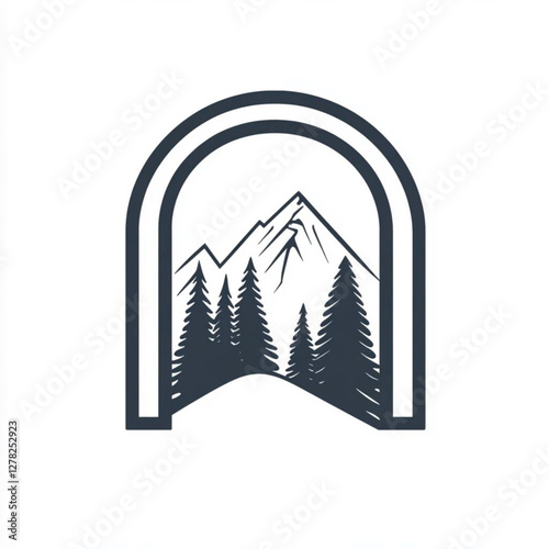 Rustic Camping Silhouette Design Set
