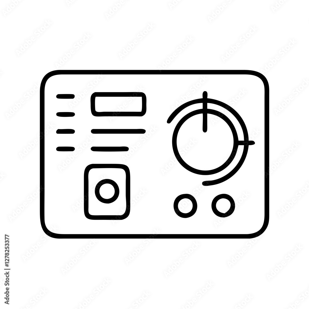thermostat icon, thermostat line art - simple line art of thermostat, perfect for thermostat logos and icons thermostat icon, thermostat line art - simple line art of thermostat, perfect for thermostat logos and icons