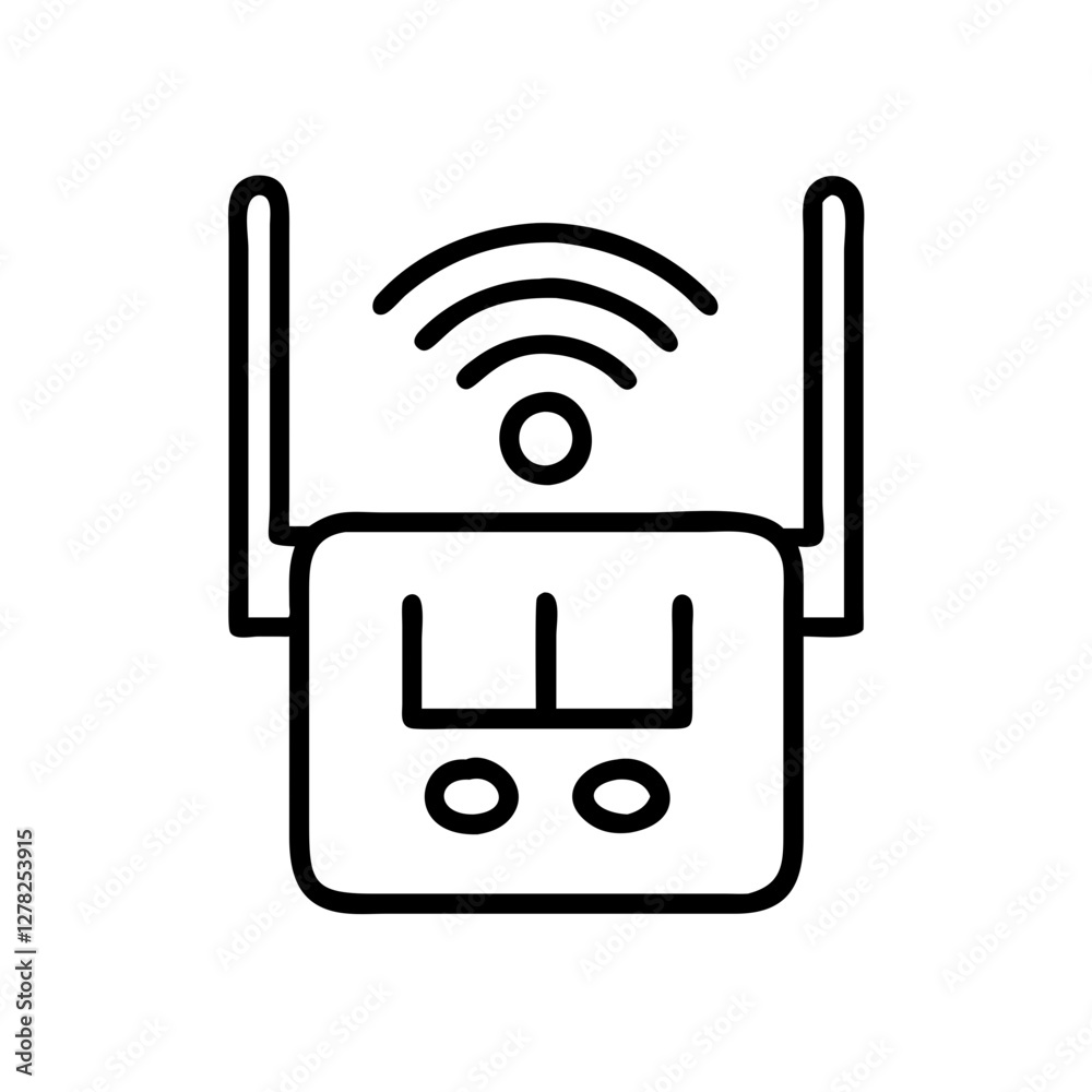 wi fi extender icon, wi fi extender line art - simple line art of wi fi extender, perfect for wi fi extender logos and icons wi fi extender icon, wi fi extender line art - simple line art of wi fi extender, perfect for wi fi extender logos and icons