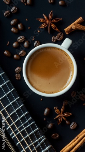 Aromatic Coffee and Guitar: A Perfect Morning Brew