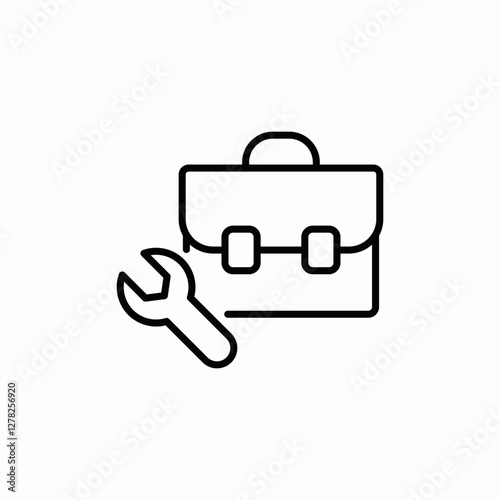 repair toolbox service icon vector sign