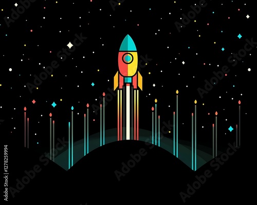 Rocket Launch into Space