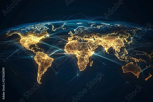 Global digital transformation and market intelligence network connections