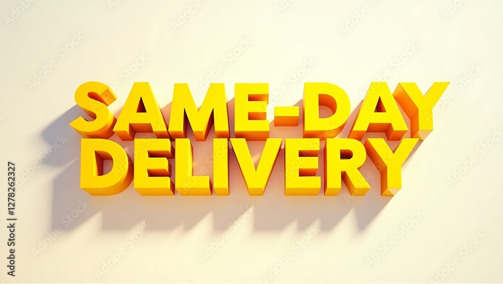 Fototapeta premium Innovative approach to same-day delivery in modern business