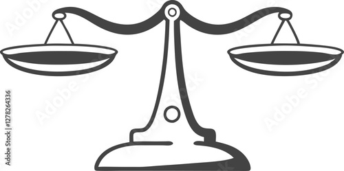 Scales. Balanse icon. Vector illustration