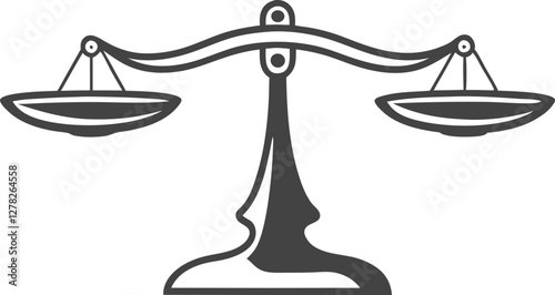 Scales. Balanse icon. Vector illustration