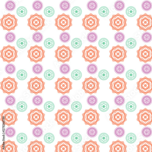 seamless background with flowers