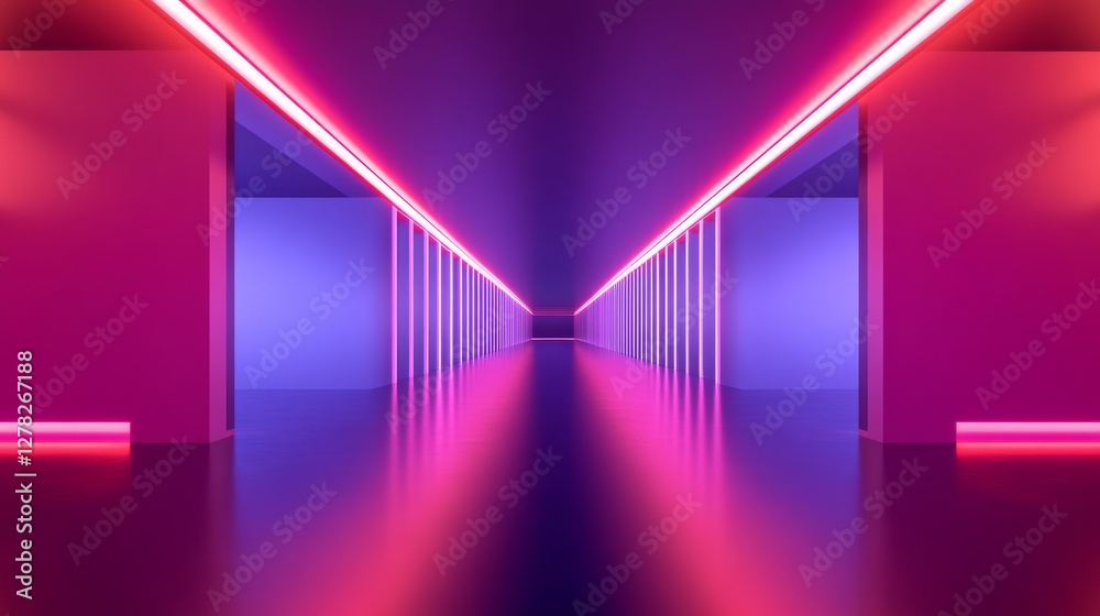 Drag racing car racing through a neon-lit tunnel at full speed. Featuring motion and intensity Drag racing car racing through a neon-lit tunnel at full speed. Featuring motion and intensity