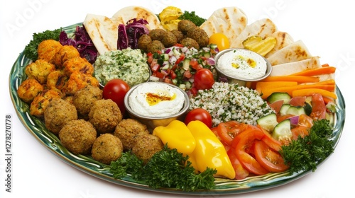 A Stunning Mediterranean Feast: A Vibrant Array of Delicious Dishes