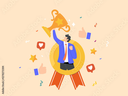 Employees receive rewards and recognition for their achievements or victories
