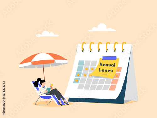 Vacation or time off from work to take a break from hard work