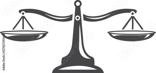 Scales. Balanse icon. Vector illustration
