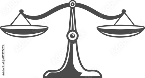 Scales. Balanse icon. Vector illustration
