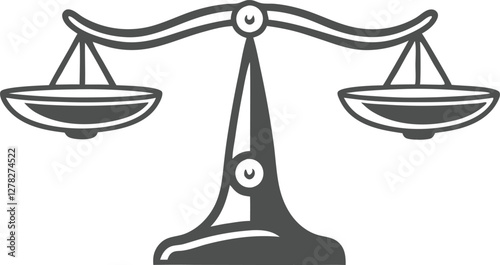 Scales. Balanse icon. Vector illustration