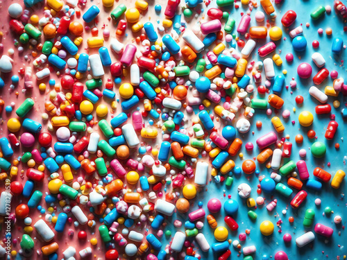 Bunte Zuckerstreusel