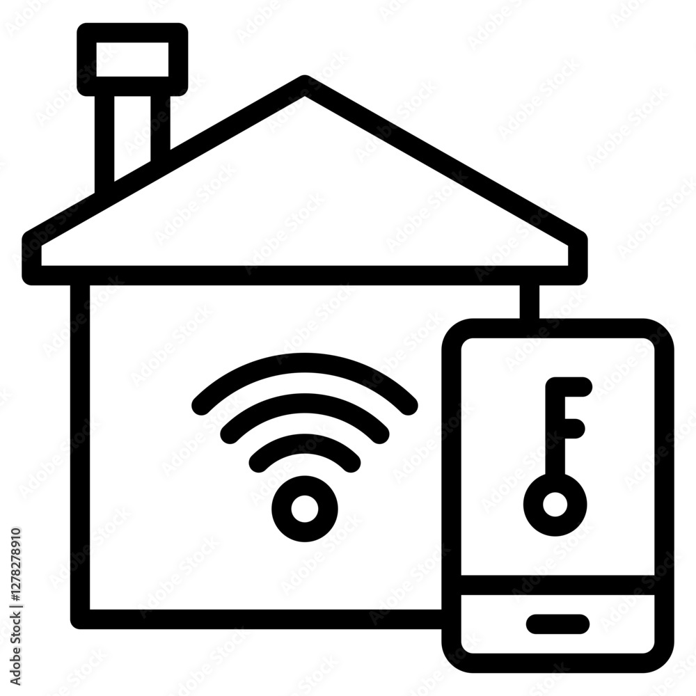 Smart Home Icon Element For Design Smart Home Icon Element For Design
