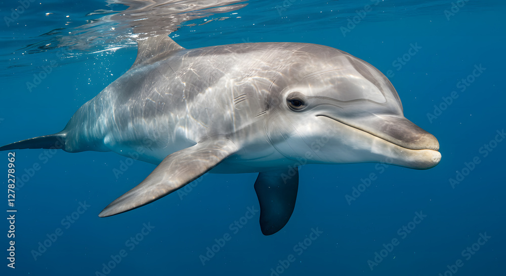 Naklejka premium dolphin in the water