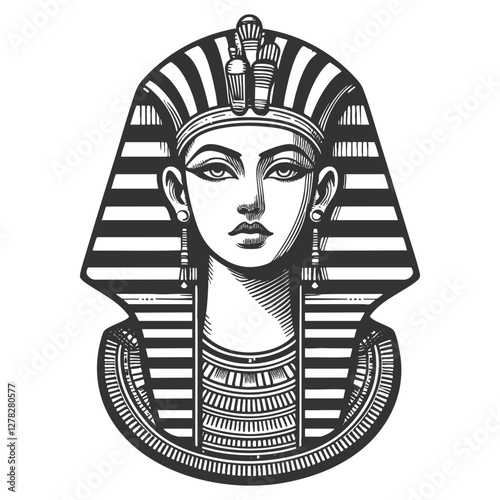 Ancient Egyptian Queen vector illustration