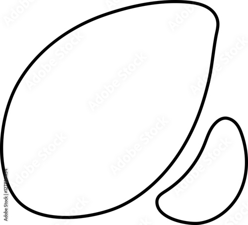Leaf Outline vector, leaf icon