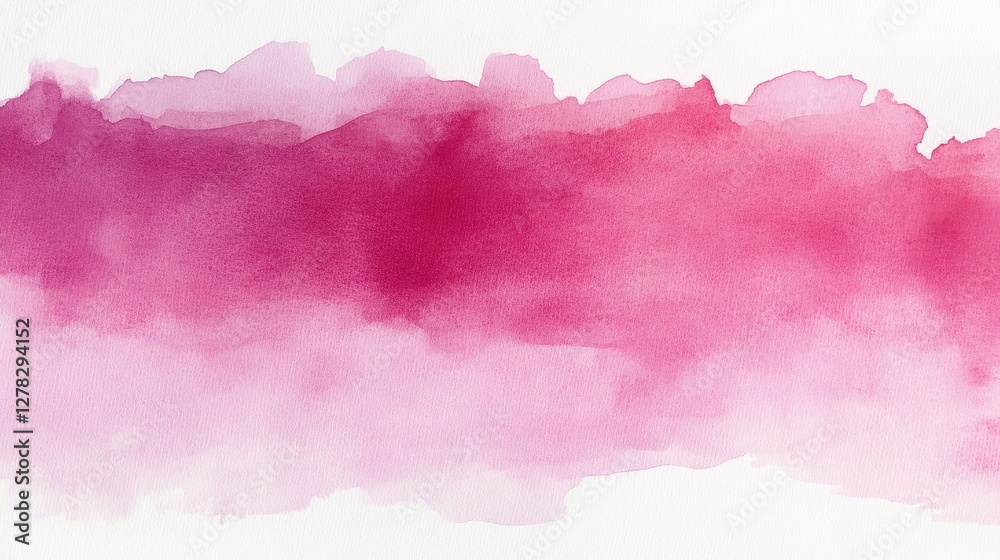 Obraz premium A beautiful abstract watercolor painting with rich shades of pink and soft gradients, creating a calm and vibrant atmosphere.