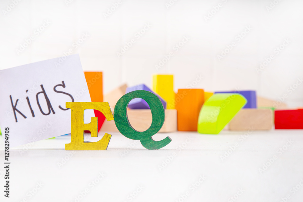 Kids EQ, child emotional quotient concept Kids EQ, child emotional quotient concept