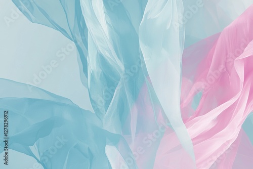 Wallpaper Mural Elegant Flowing Fabric Background in Soft Pastel Colors Torontodigital.ca