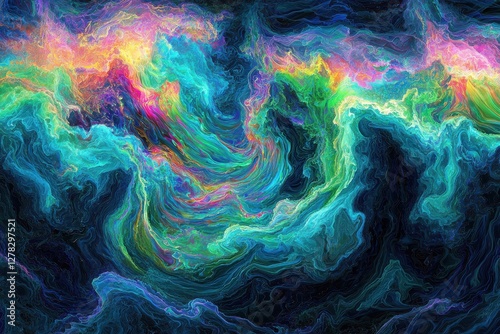 Wallpaper Mural Colorful Abstract Swirling Background with Vibrant Fluid Patterns Torontodigital.ca