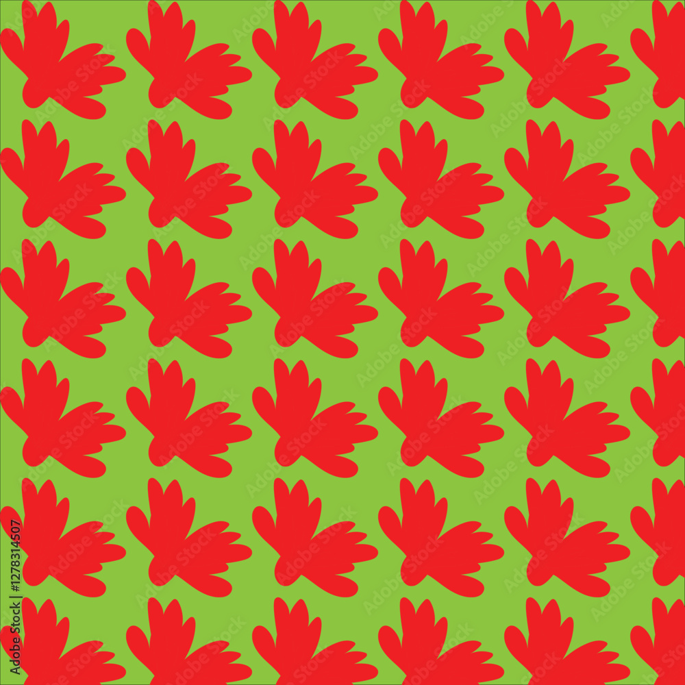 Fototapeta premium seamless pattern with leaves