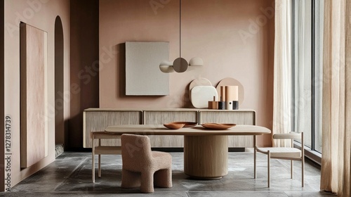 Wallpaper Mural Modern Minimalist Dining Room Interior Design Torontodigital.ca