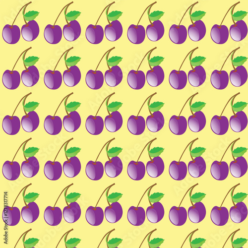 seamless pattern with fruit