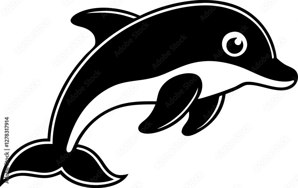 Fototapeta premium dolphin vector illustration