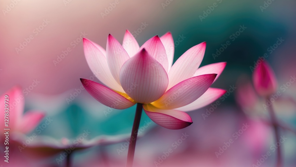 Lotus Blossom Petals in Soft Focus with Gradient Tints for an Abstract Background Ideal for Postcards and Artistic Texture Designs Lotus Blossom Petals in Soft Focus with Gradient Tints for an Abstract Background Ideal for Postcards and Artistic Texture Designs
