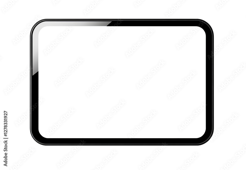 Tablet computer on transparent background. PNF format. Tablet computer on transparent background. PNF format.
