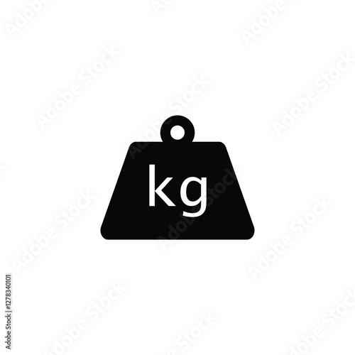 KG weight icon. weight measurement vector illustration symbol 