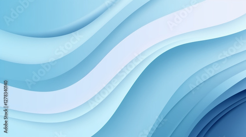 Fondo de gradiente suave en tonos azul pastel con transición fluida y formas orgánicas