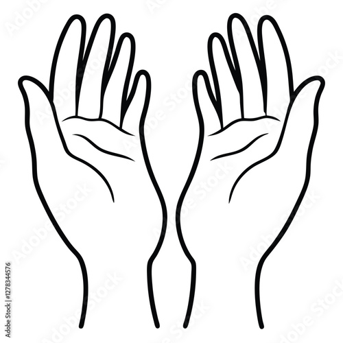 hand vector line art